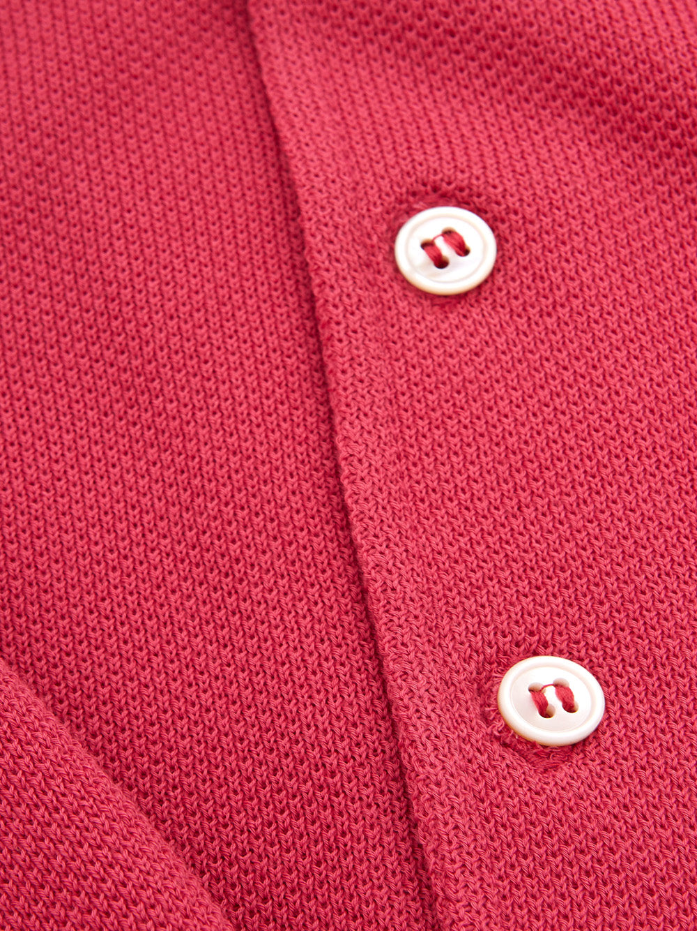 Elegant Pink Cotton Polo Knit for Men