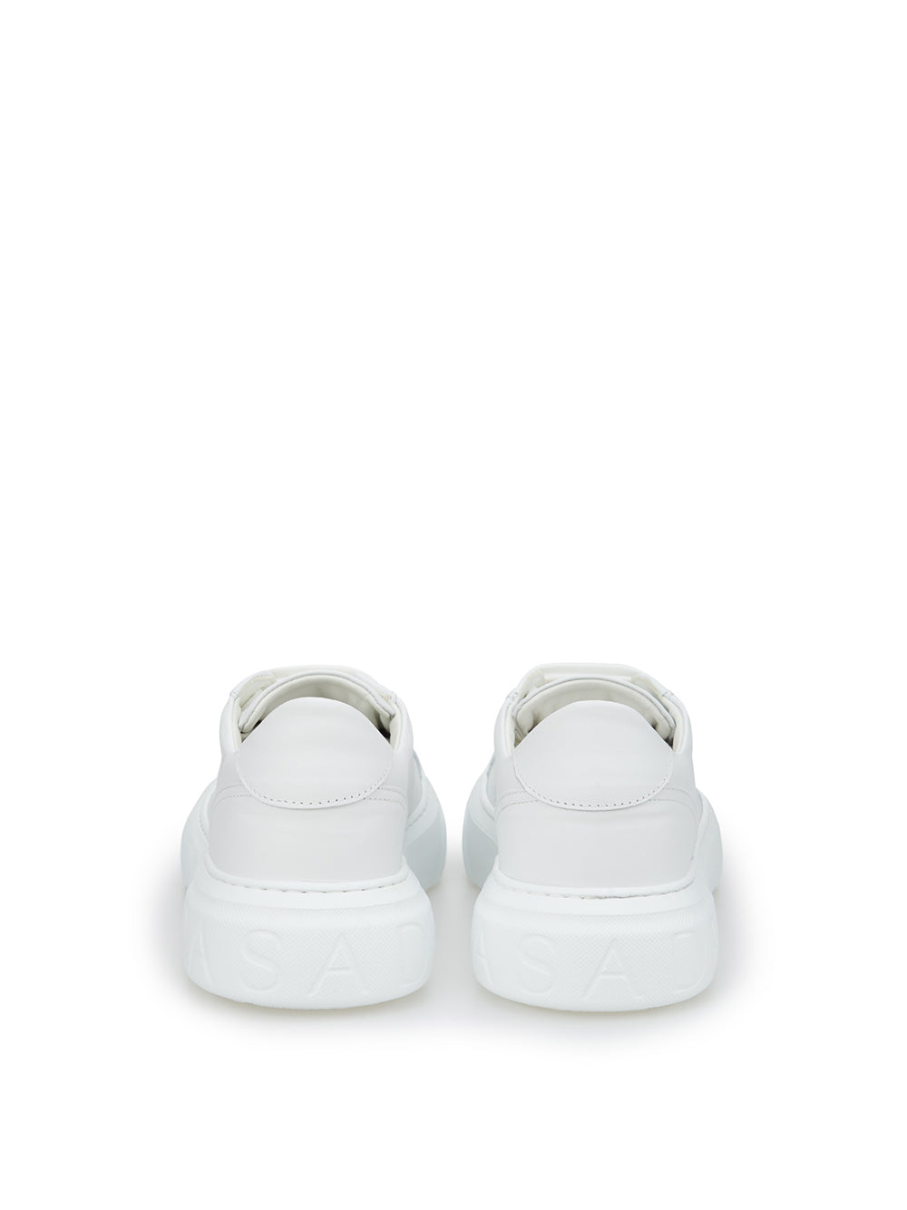 Elevated White Nappa Leather Off-Road Sneakers