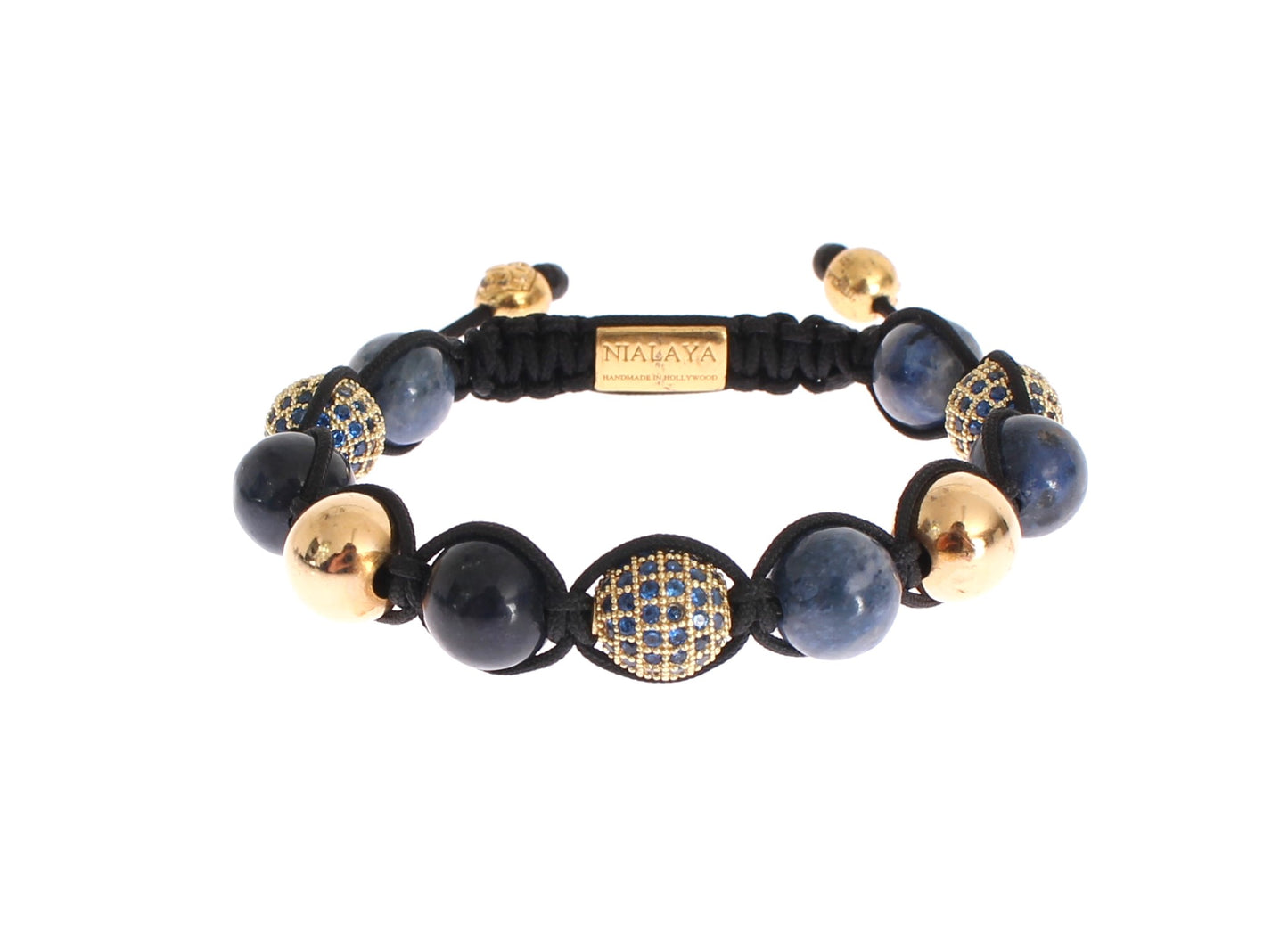 Elegant Blue Coral & Gold Plated Bracelet