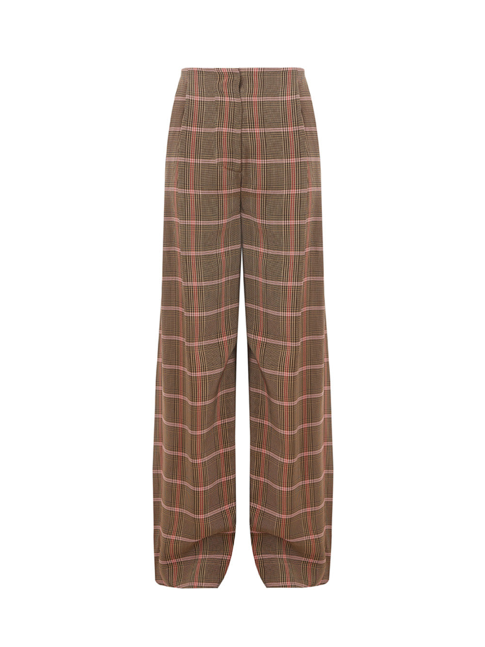 Elegant Micro Checked Palazzo Pants