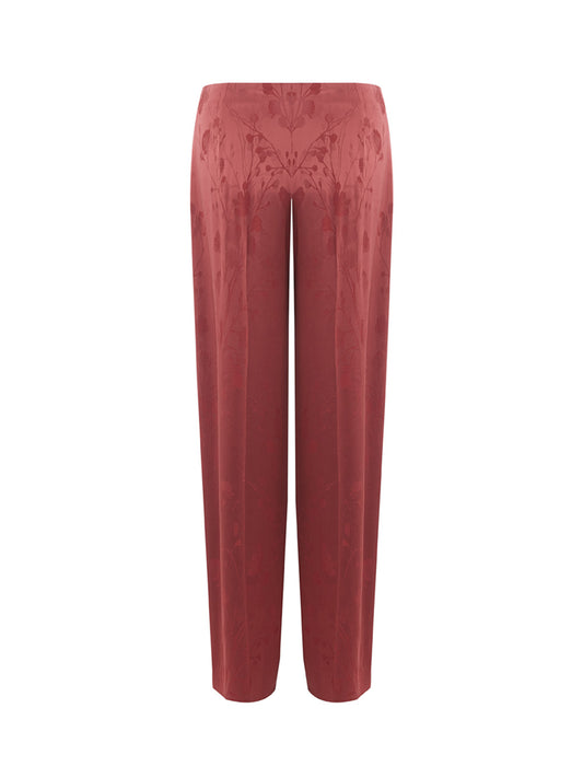 Elegant Bordeaux Palazzo Trousers