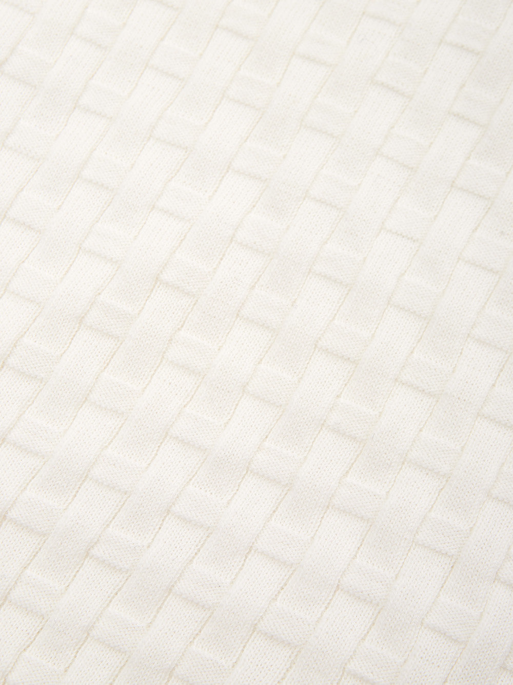 Elegant White Cotton Knitwear-Effect Polo