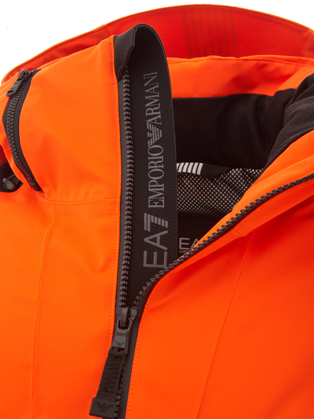 Orange Quilted Windproof Winter Jacket