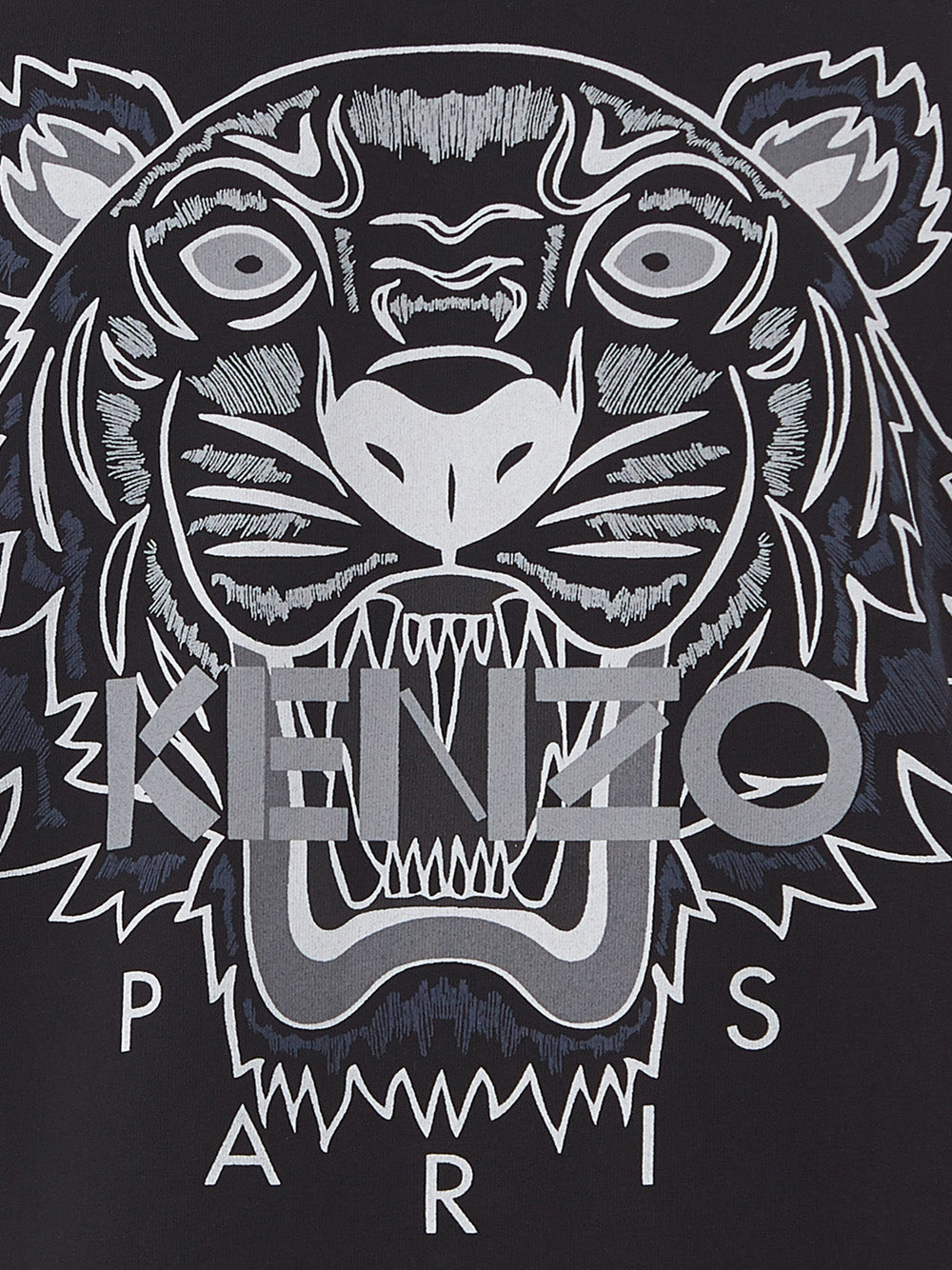 Exquisite Contrast Tiger Print Cotton Tee