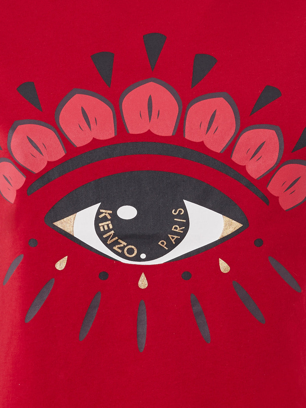 Eye-Catching Red Cotton Tee with Front Print