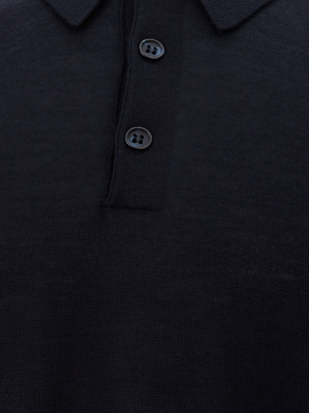 Elegant Cashmere Polo Sweater in Blue