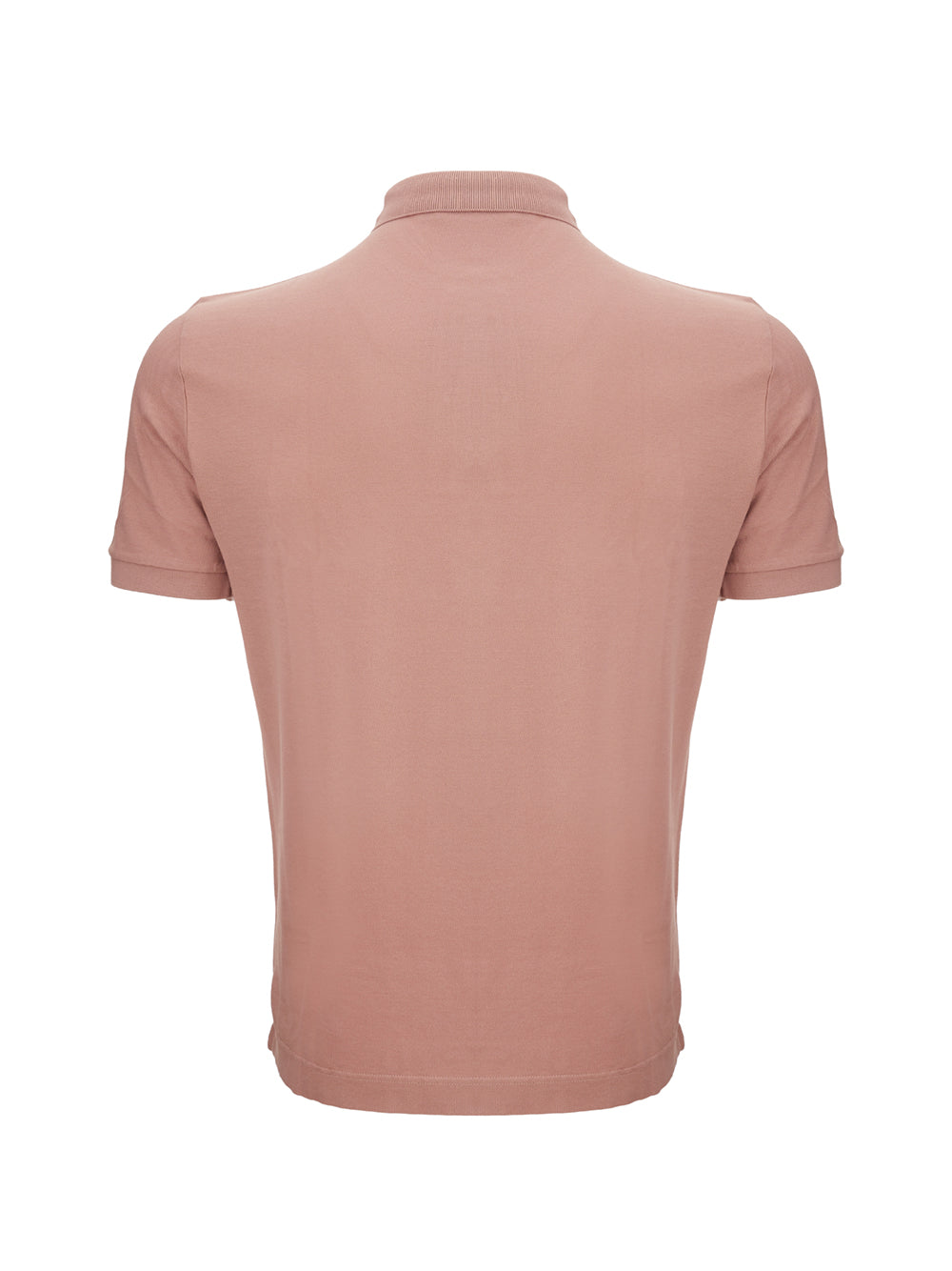 Regal Pink Cotton Polo with Crown Embroidery