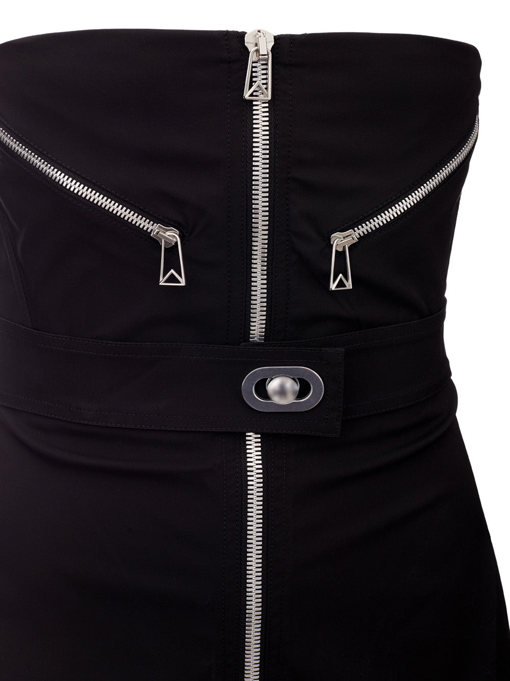 Elegant Stretch Tech Fabric Short Dress