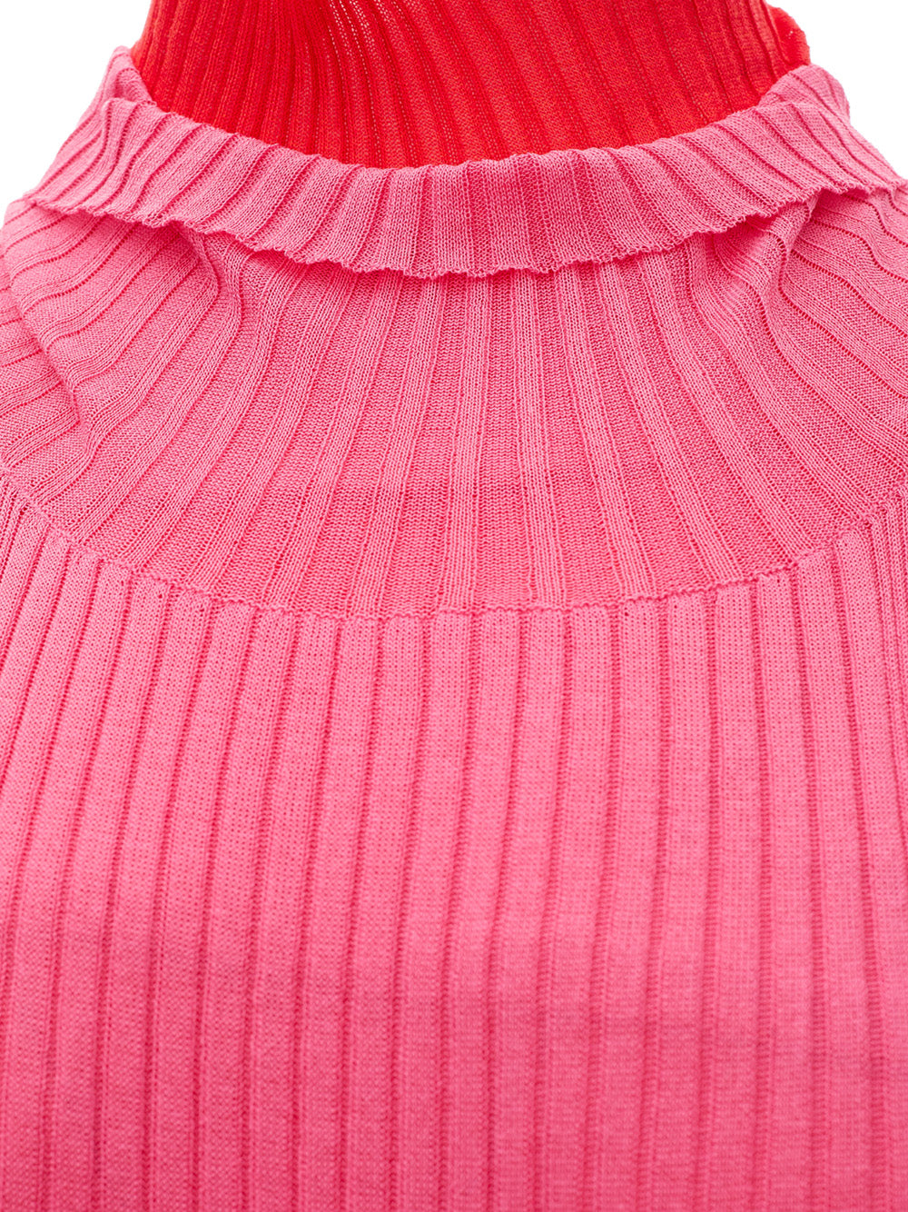 Elegant Bicolor Fringed Pencil Dress