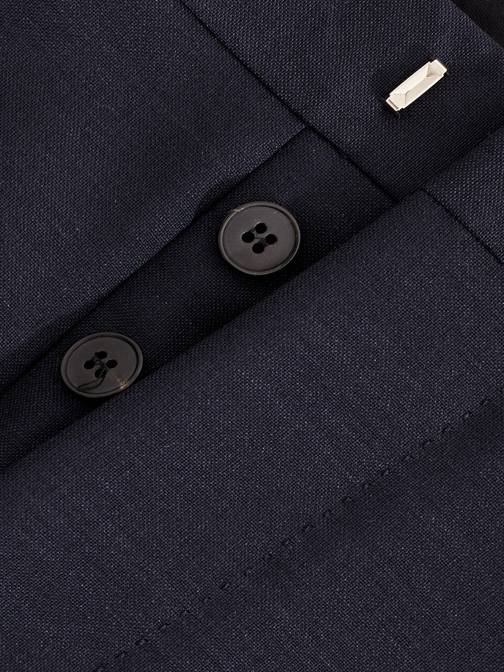Elegant Tailored Blue Wool Trousers