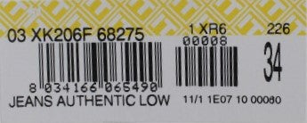 Beige Straight Fit Cotton Jeans for Men