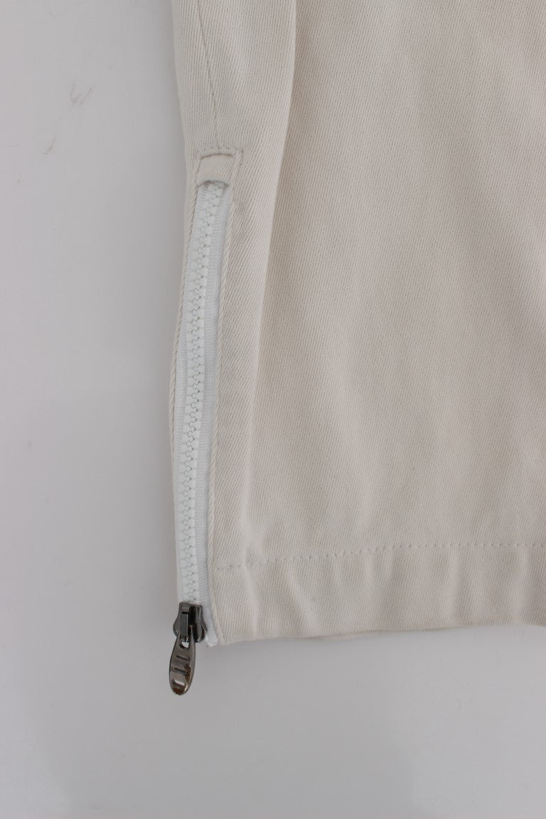 Chic Beige Slim Fit Denim