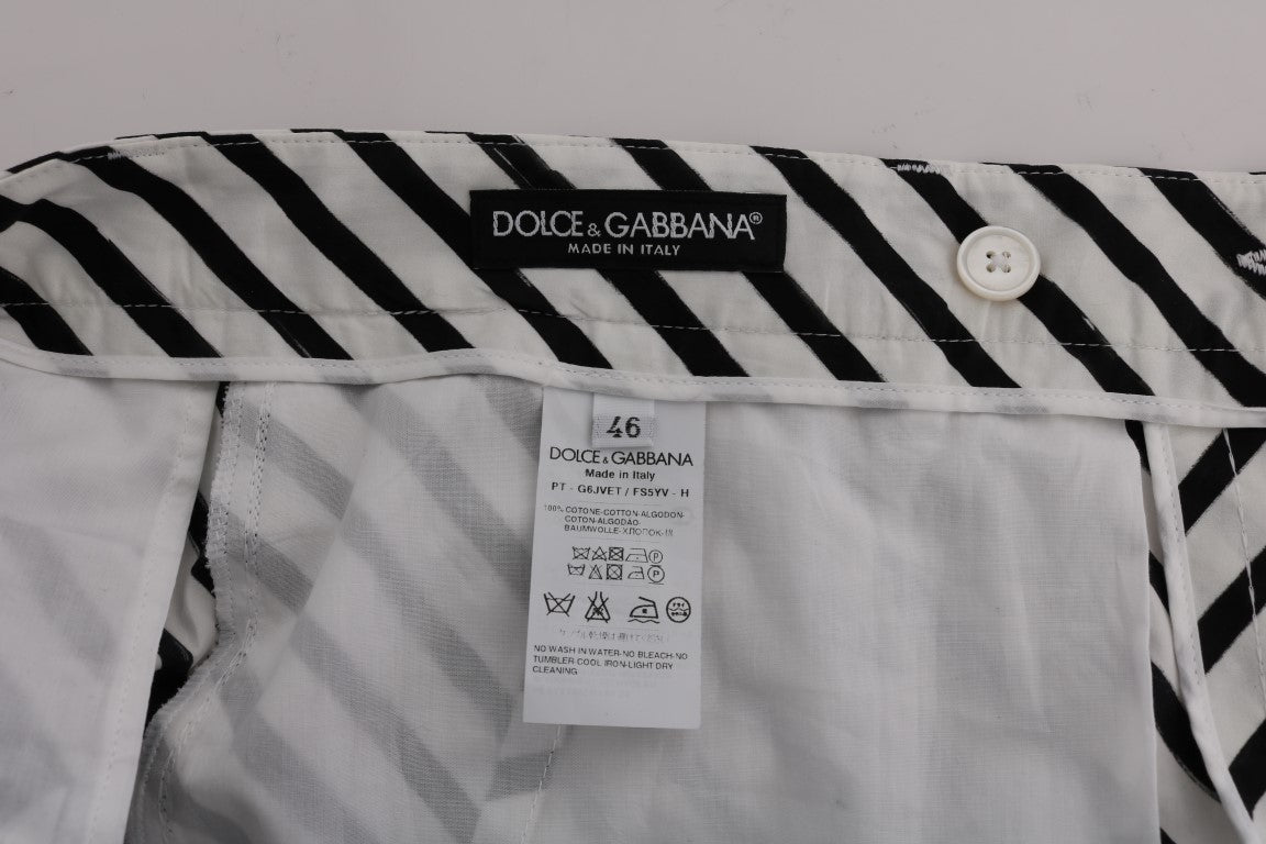 Elegant Slim Fit Striped Pants