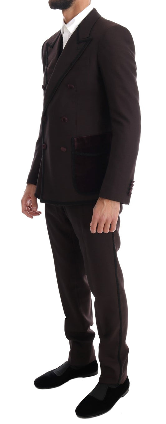 Bordeaux Sicilia Tuxedo - Opulent 3-Piece Suit