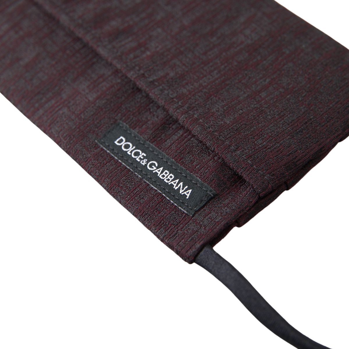 Elegant Maroon Face Mask with Logo Detail