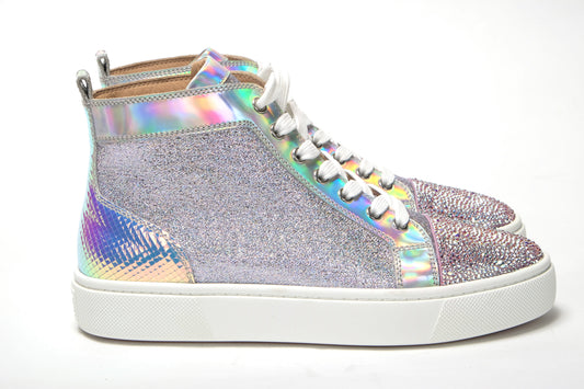 AB Silver Super Lou Strass Flat Shoes