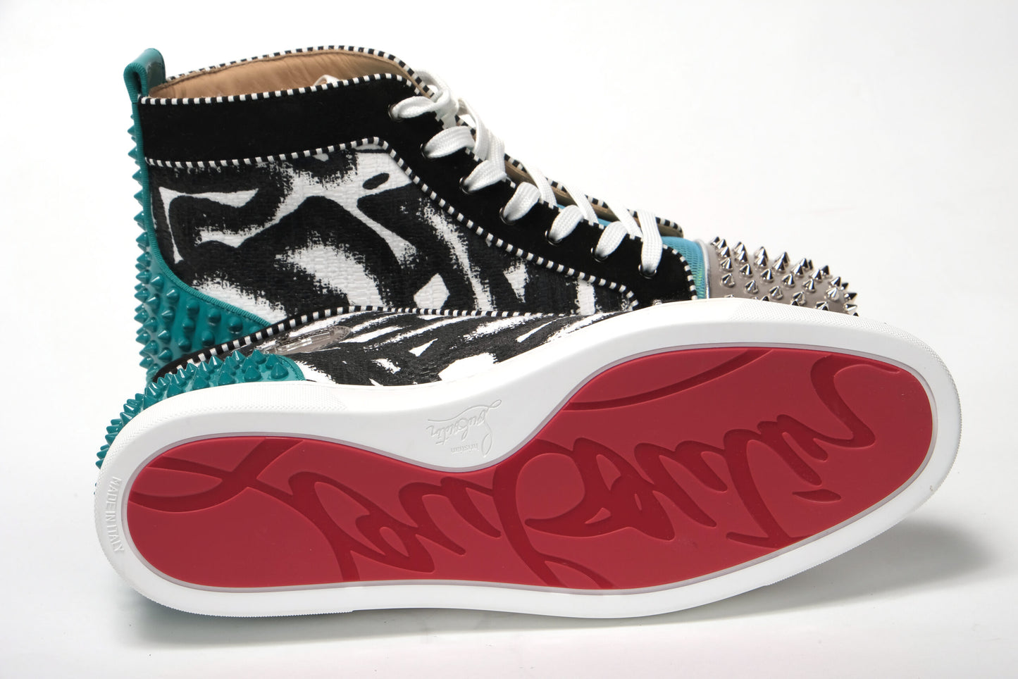 Multi Colour Version Lou Spikes 2 Flat Shoes