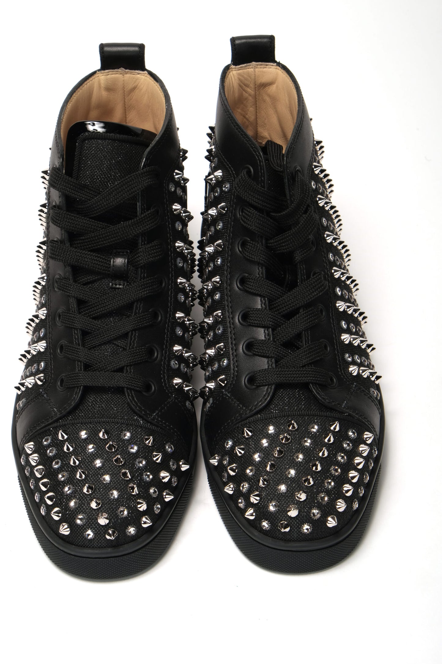Black/Milady Version Happy Rui Spikes Flat Shoes