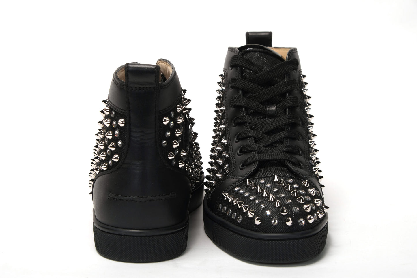 Black/Milady Version Happy Rui Spikes Flat Shoes