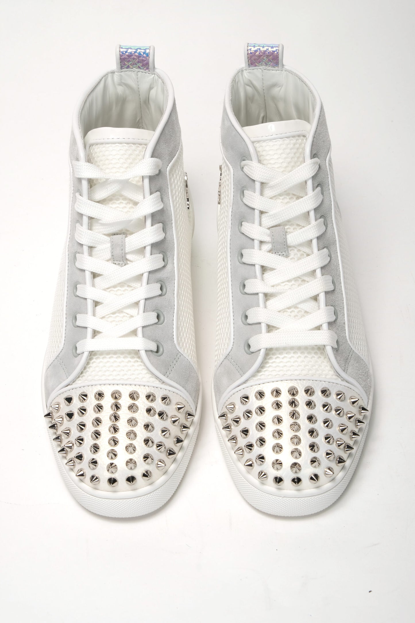 Bianco Version Lou Spikes Orlato Flat Shoes