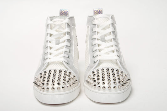 Bianco Version Lou Spikes Orlato Flat Shoes