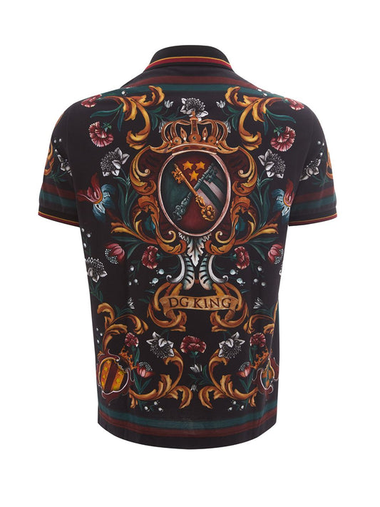 Multicolor Cotton Piquet Polo Shirt