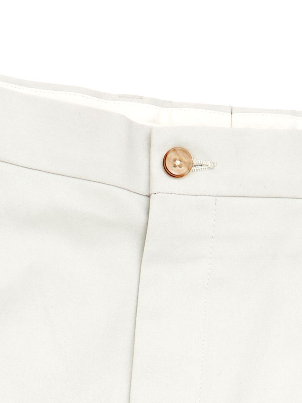 Ivory Tailored Cotton Chino Trousers