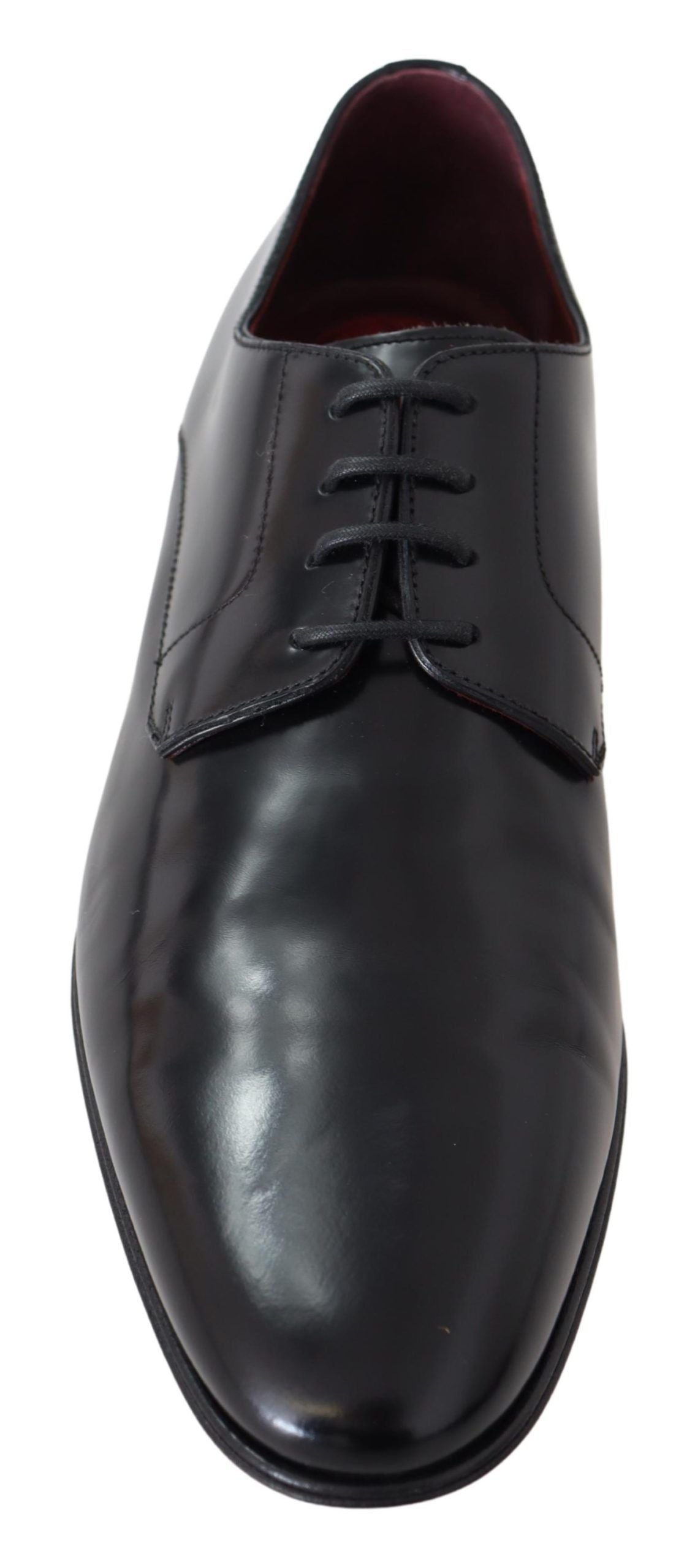 Elegant Black Leather Derby Dress Shoes
