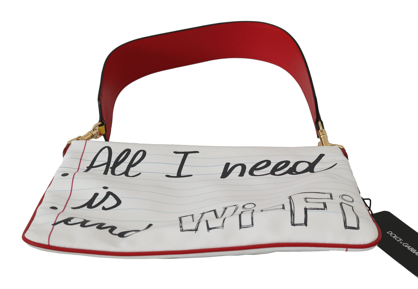 Elegant White Crown Queen Clutch Bag
