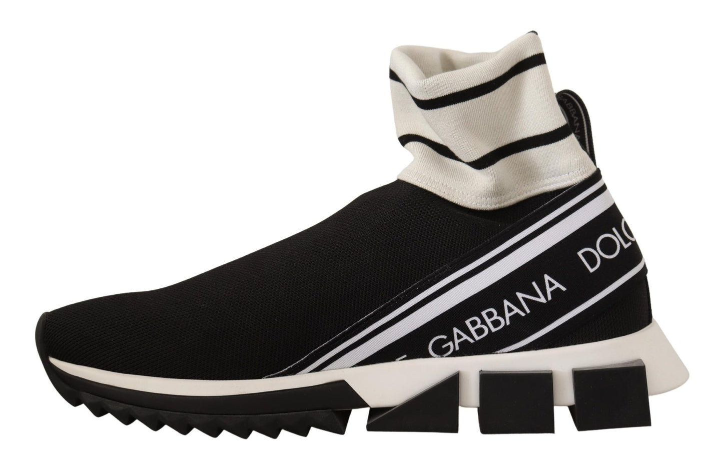 Chic Sock-Style Sneakers in Monochrome