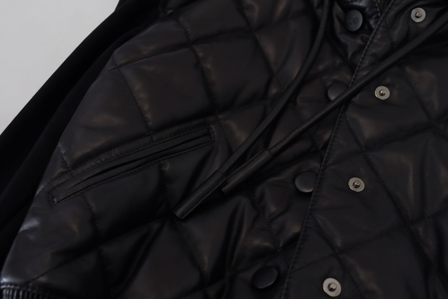 Elegant Quilted Leather Jacket with Hood
