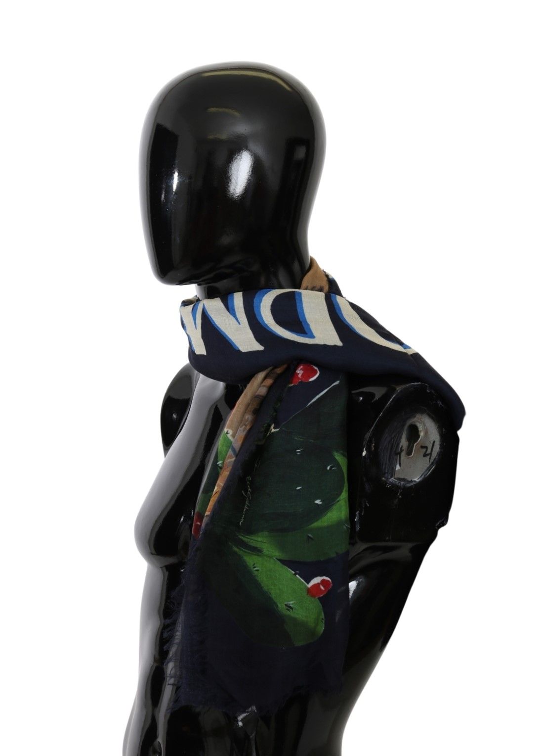 Elegant Multicolor Modal-Cashmere Scarf