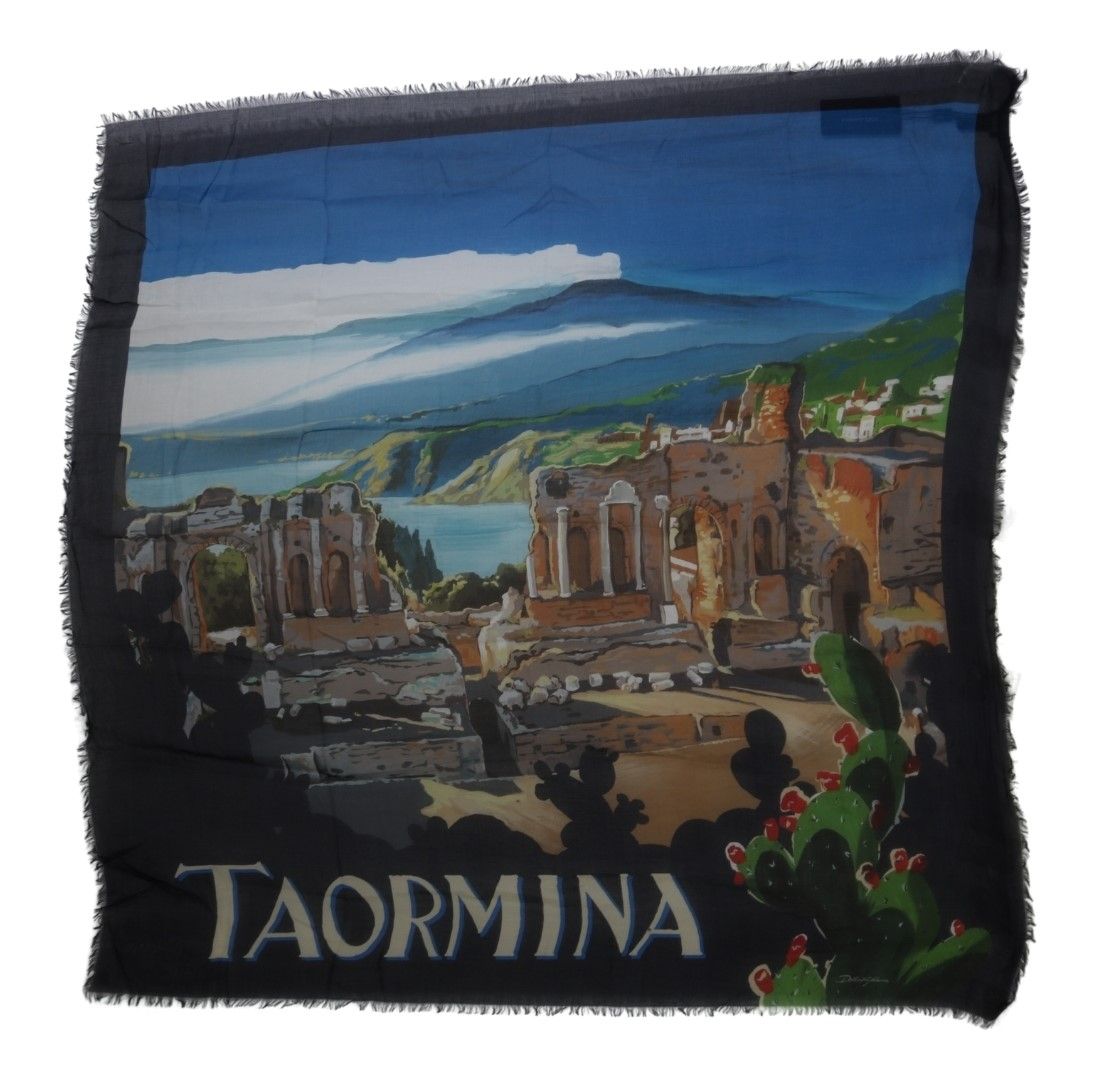Elegant Multicolor Modal-Cashmere Scarf