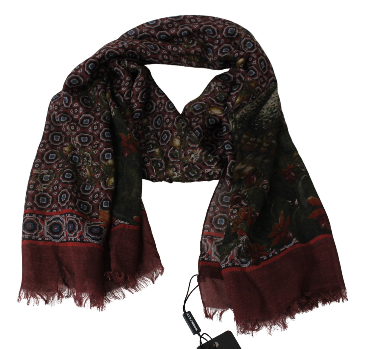 Elegant Multicolor Viscose Blend Men's Scarf