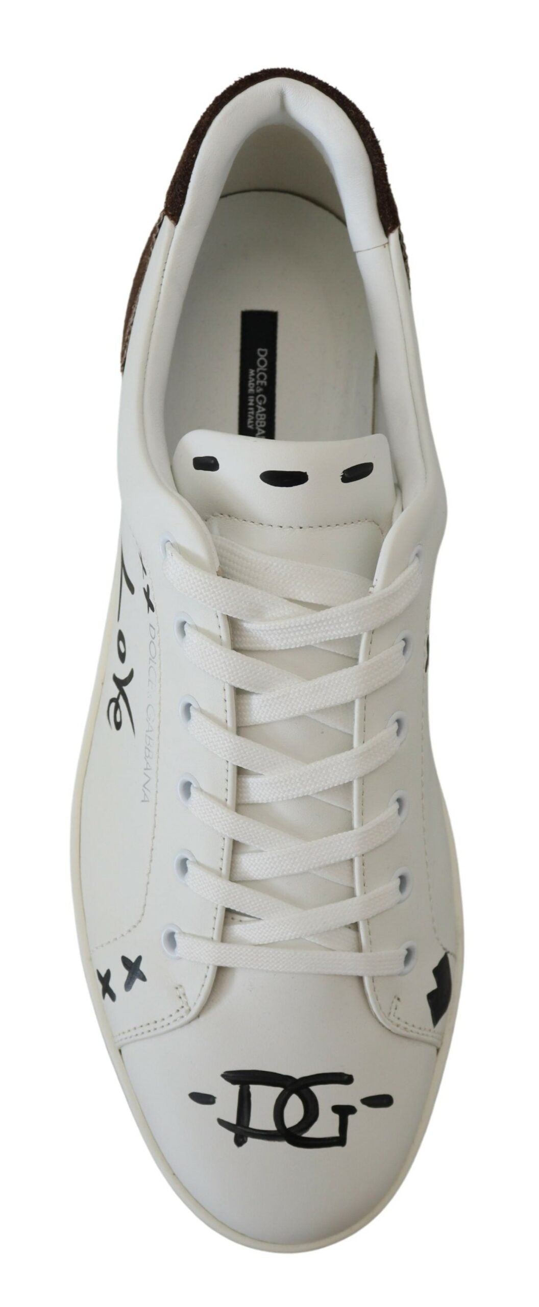 Exquisite Leather Sneakers with Suede Accents
