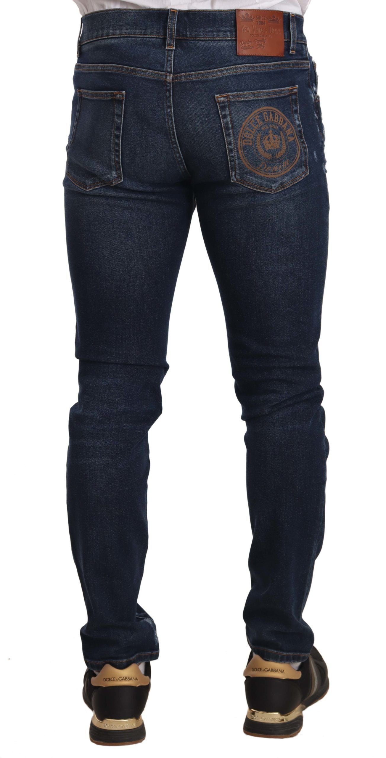 Chic Slim Fit Blue Skinny Jeans