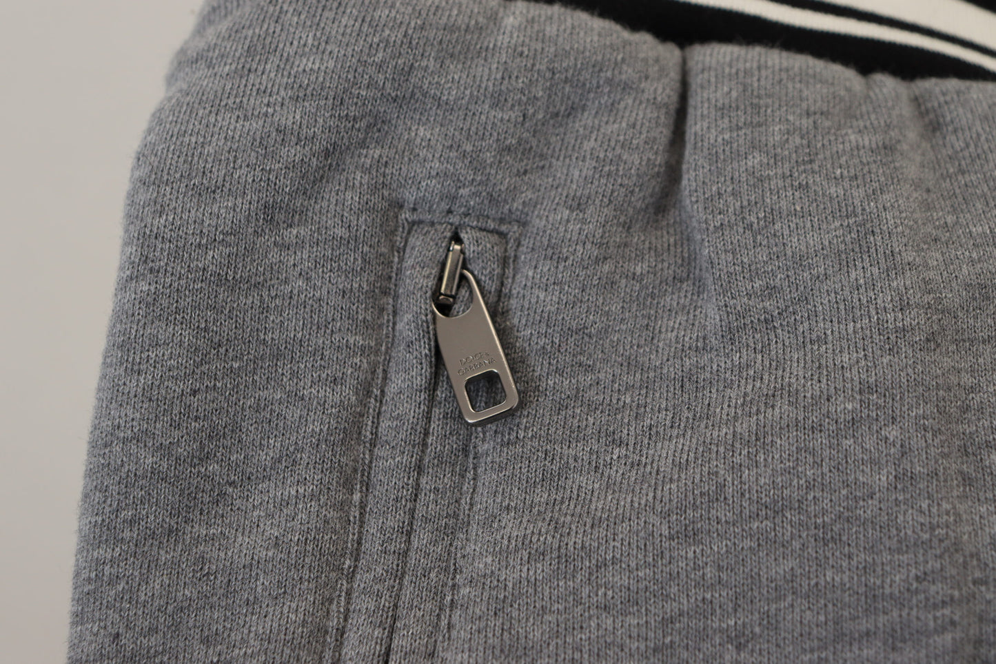 Gray Cotton Men Jogger Pants