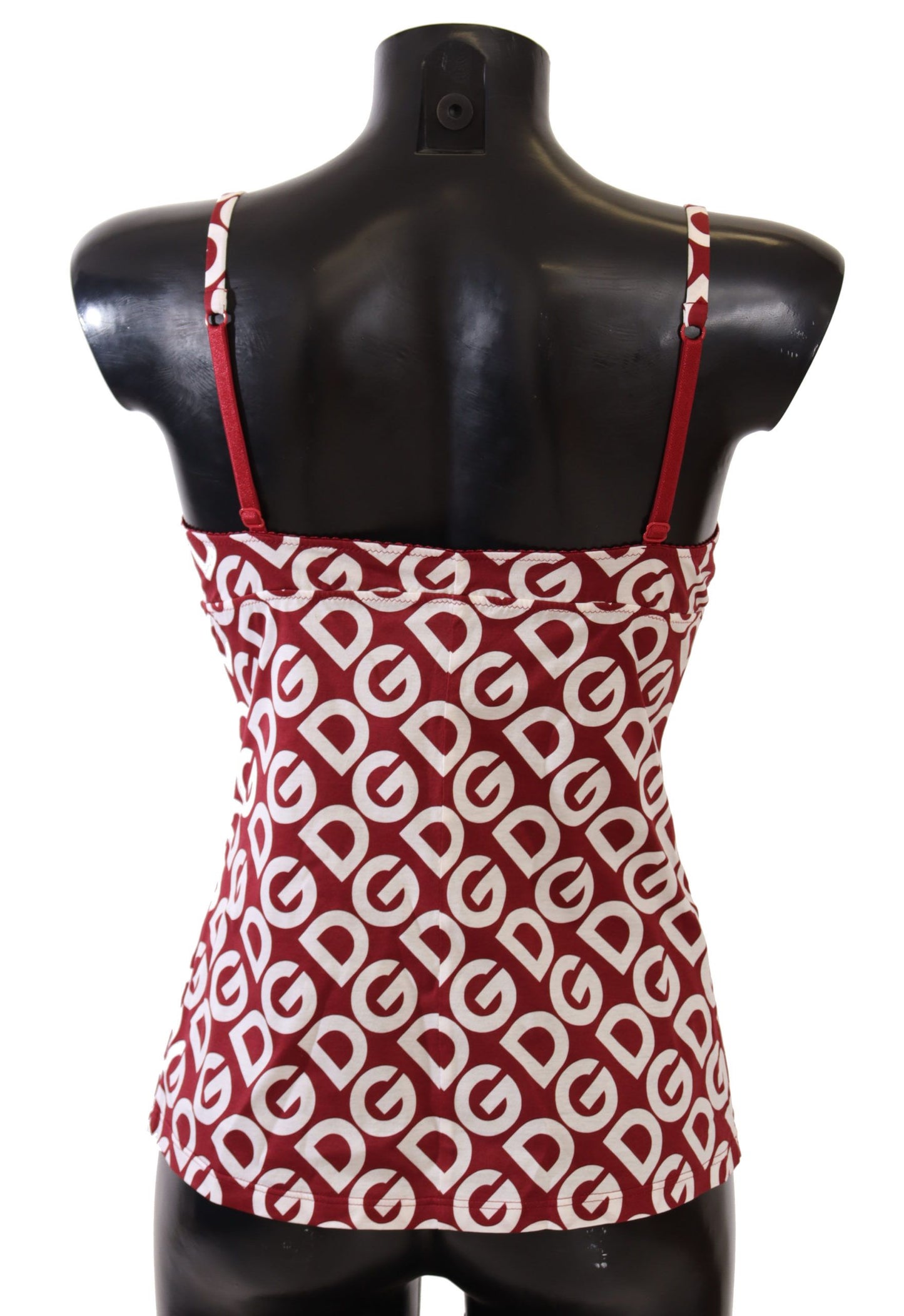 Red White Logo Print Ladies Top Underwear