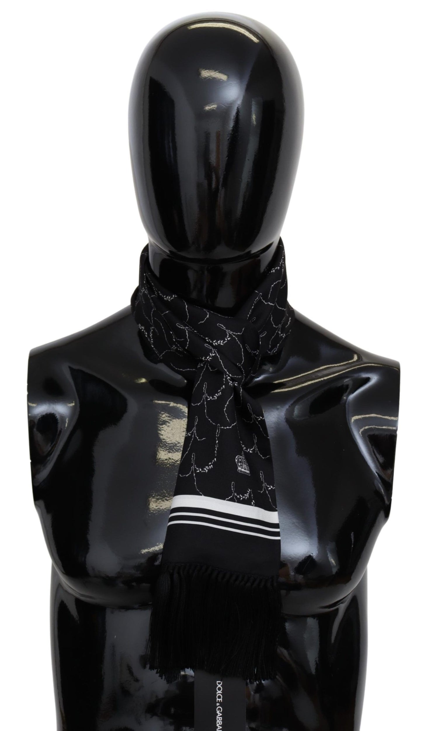 Elegant Silk Fringed Men's Scarf