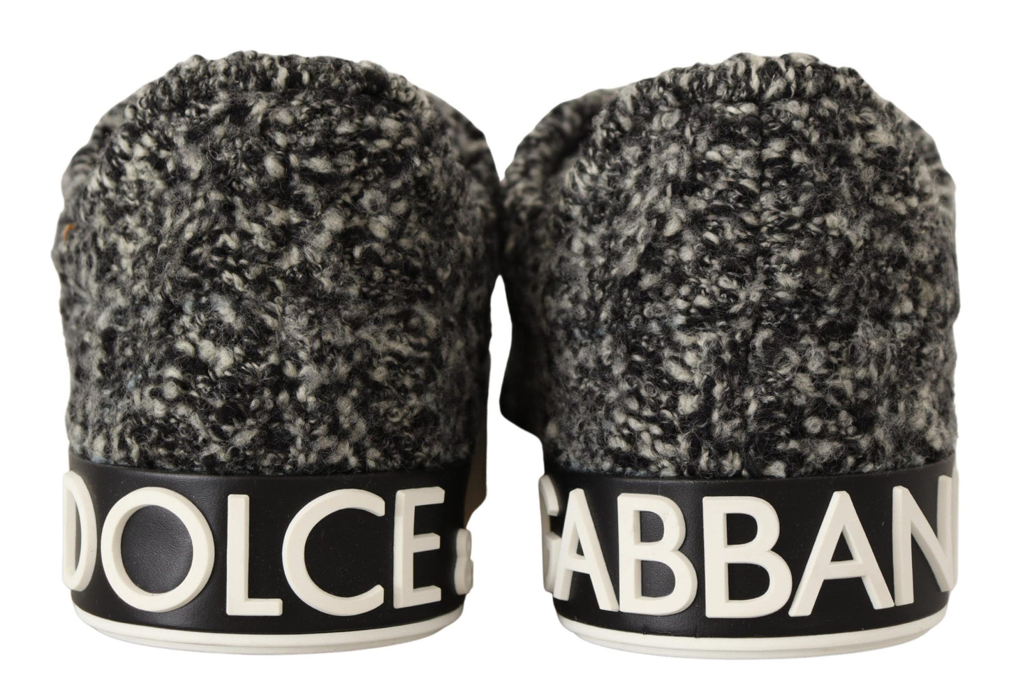 Elegant Monochrome Wool Blend Sneakers