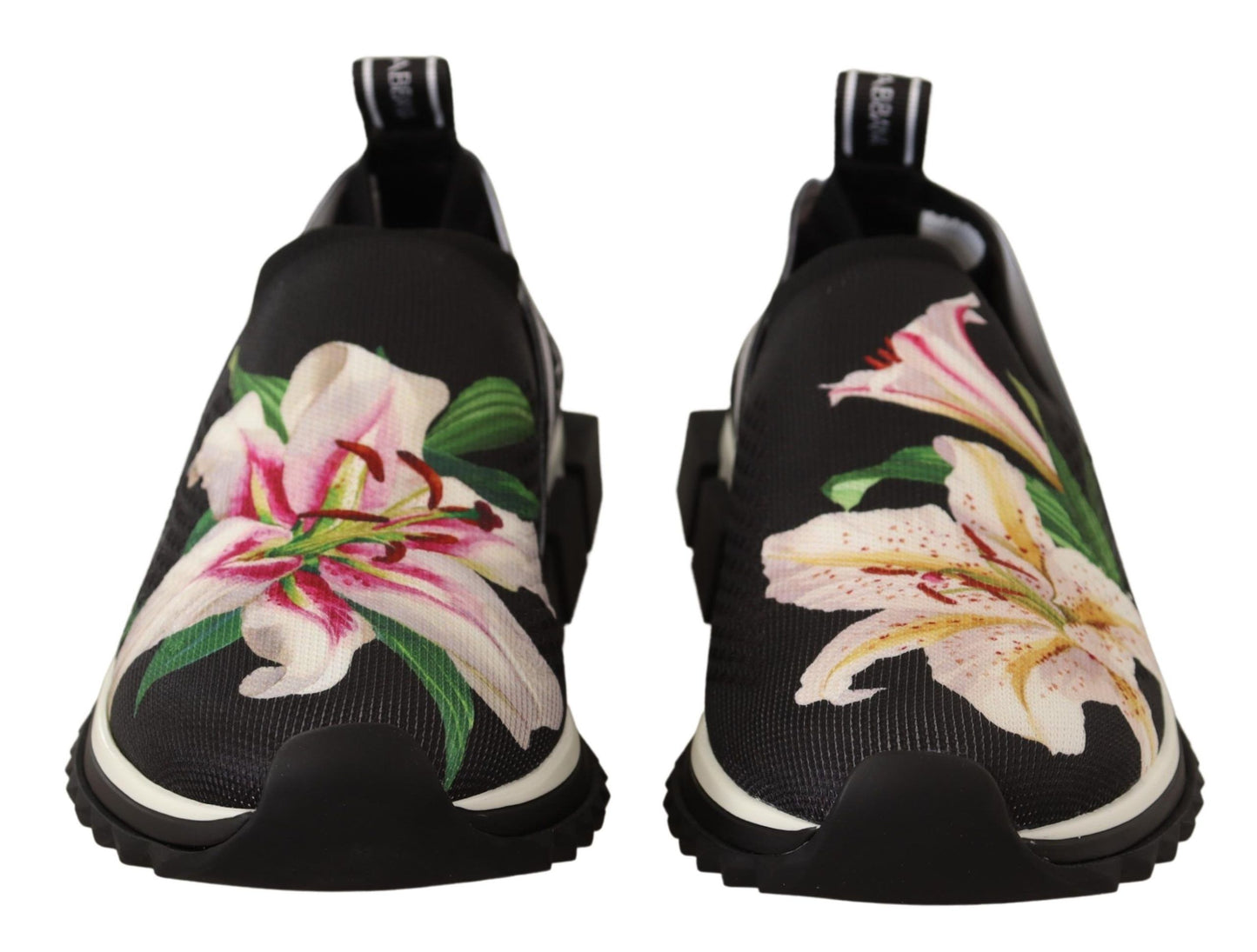 Chic Floral Print Slip-On Sneakers