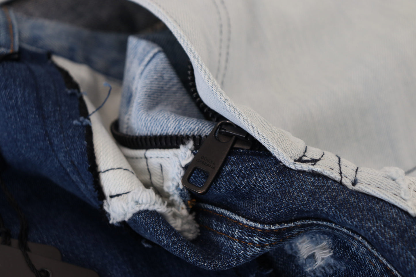 Elegant Patchwork Denim Pants