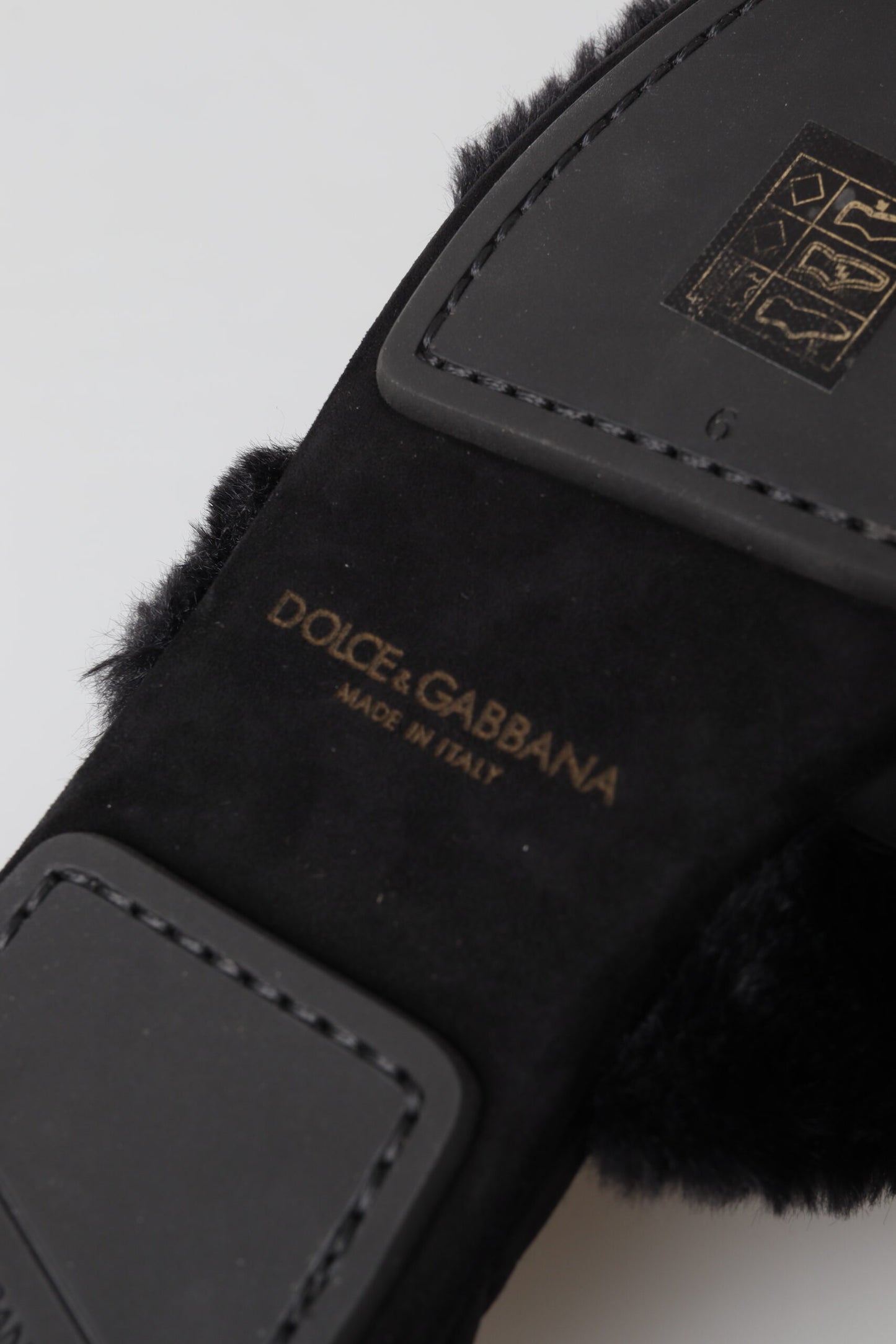 Elegant Black Polyester Men's Slides