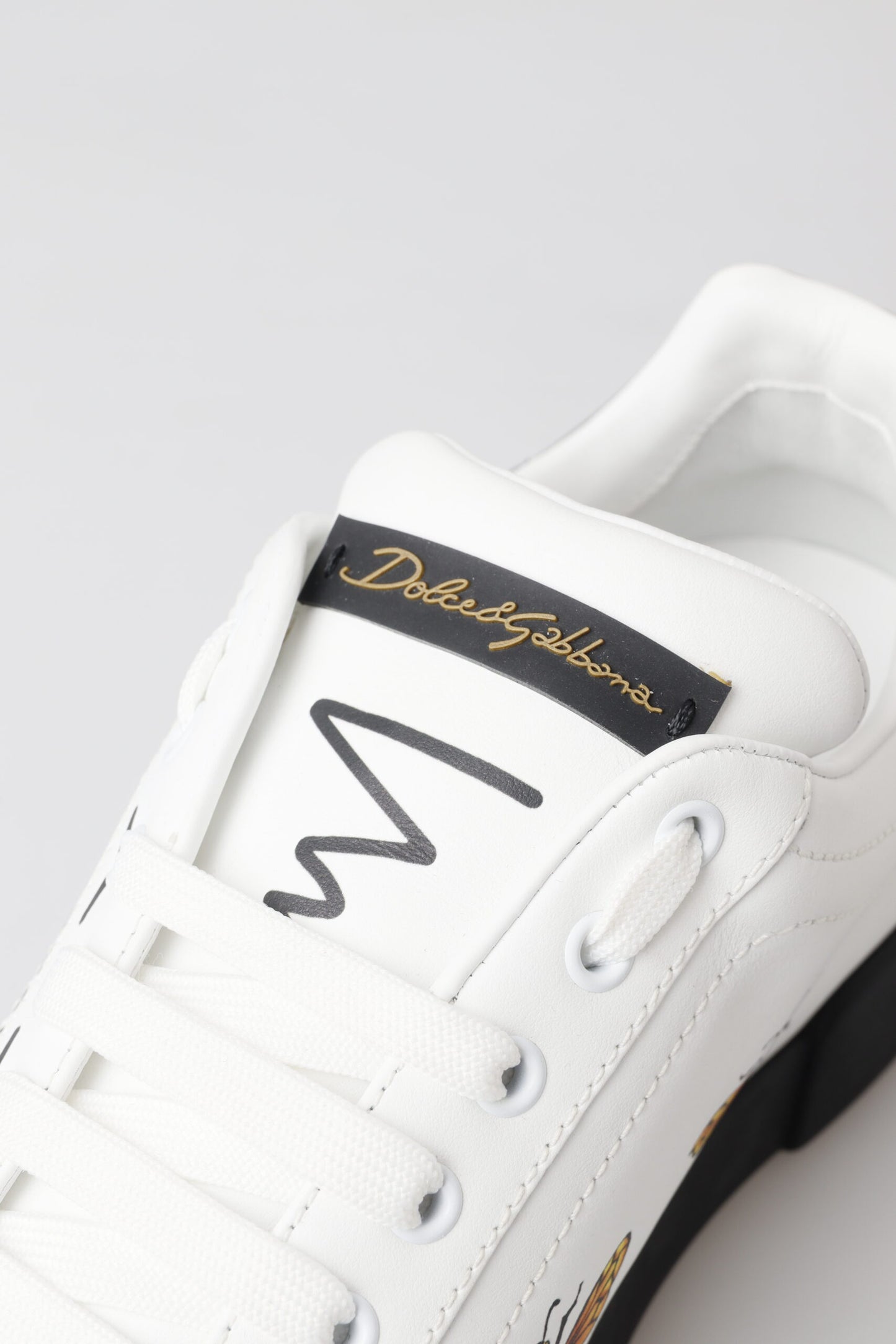 Elegant Portofino Low Top Sneakers - Pristine White
