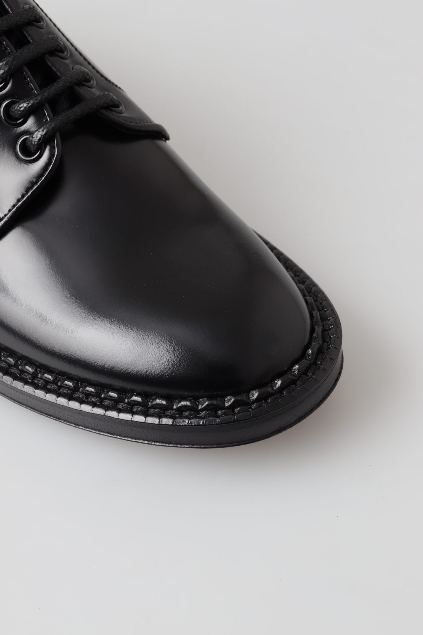 Elegant Black Leather Derby Shoes