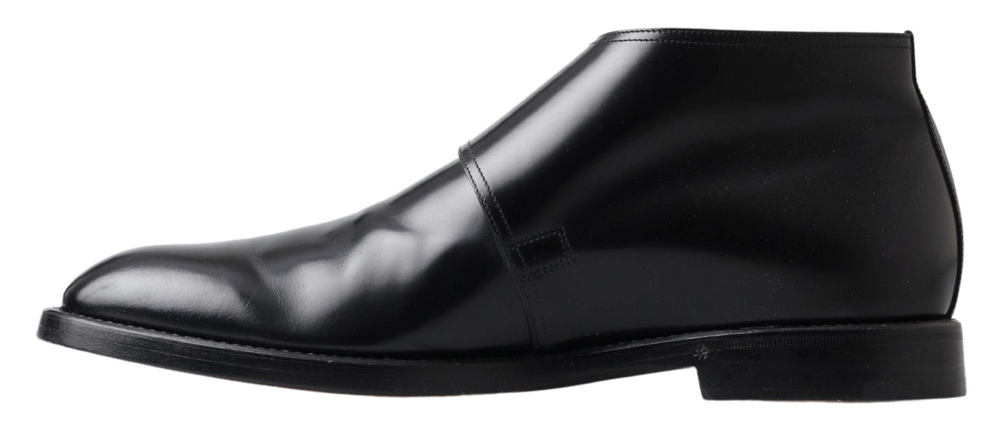 Elegant Leather Monk Strap Dress Shoes