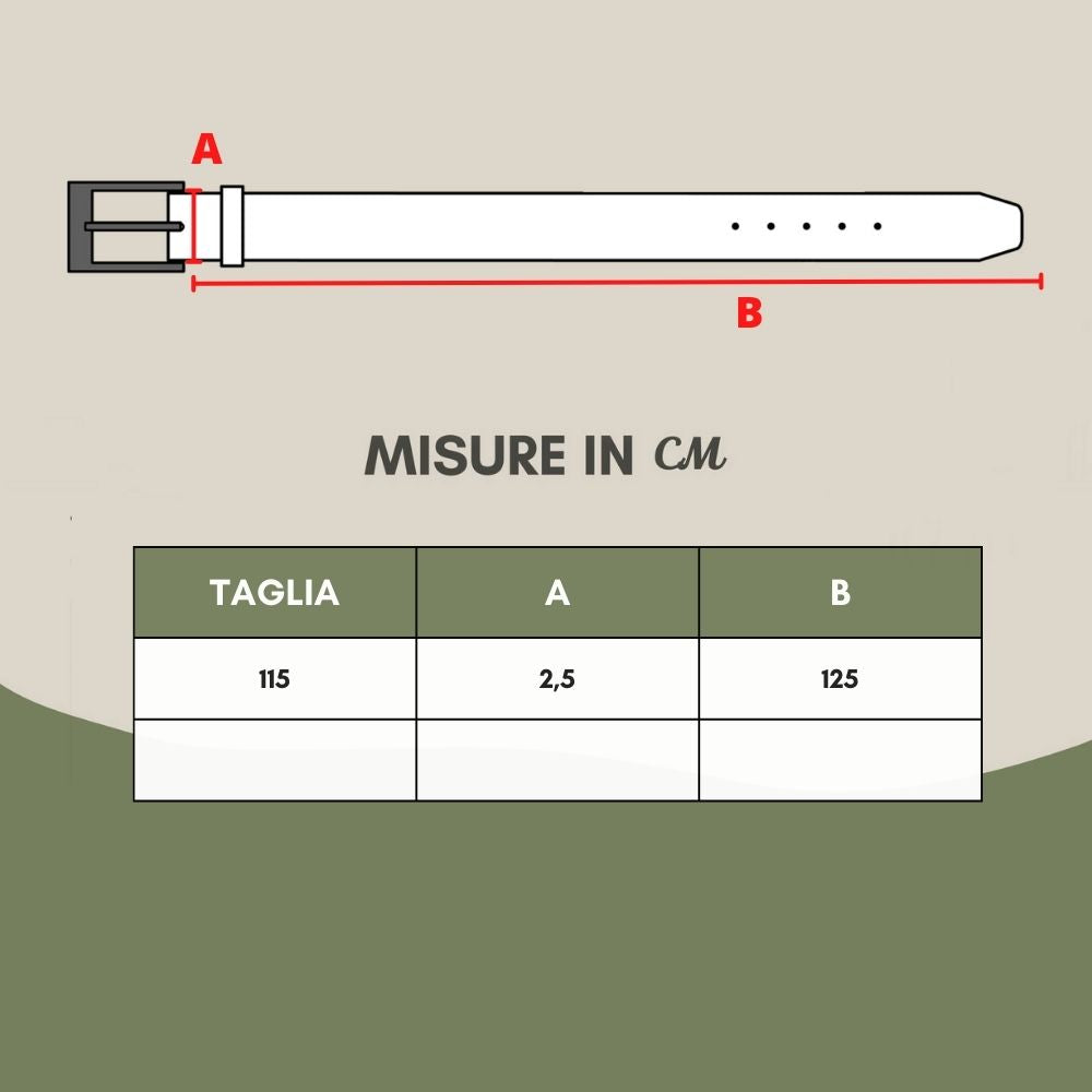 Elegant Black Leather Logo Belt