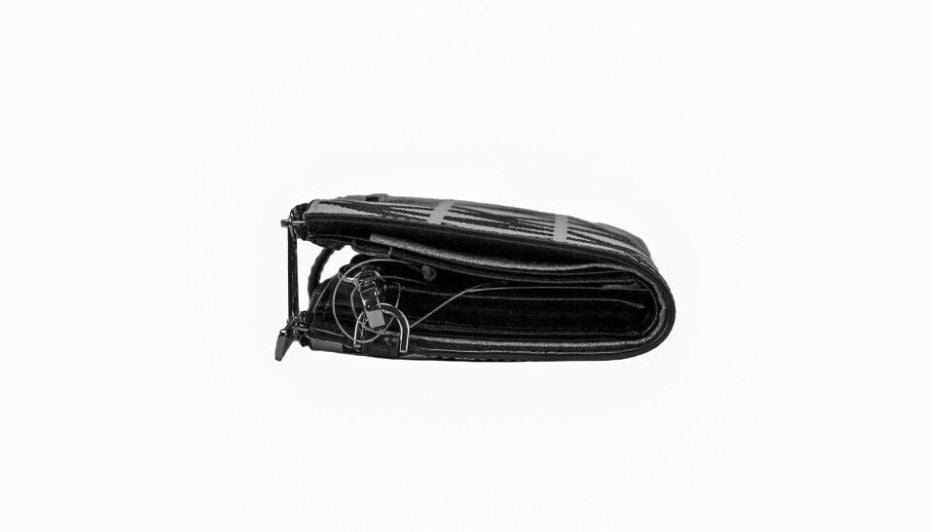 Jet Set Optic White Graphic Logo PVC Large Double Zip Wrist Wallet