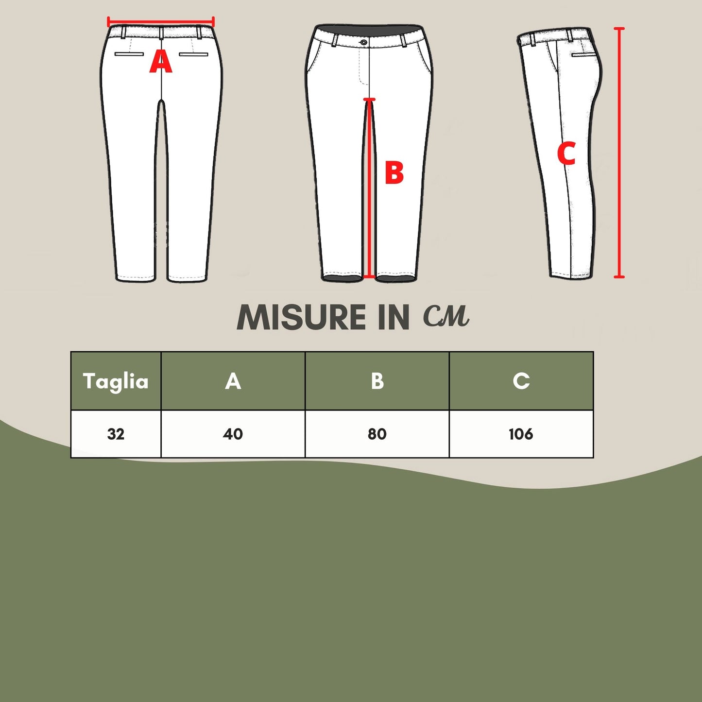 Chic Beige Cotton Regular Fit Trousers