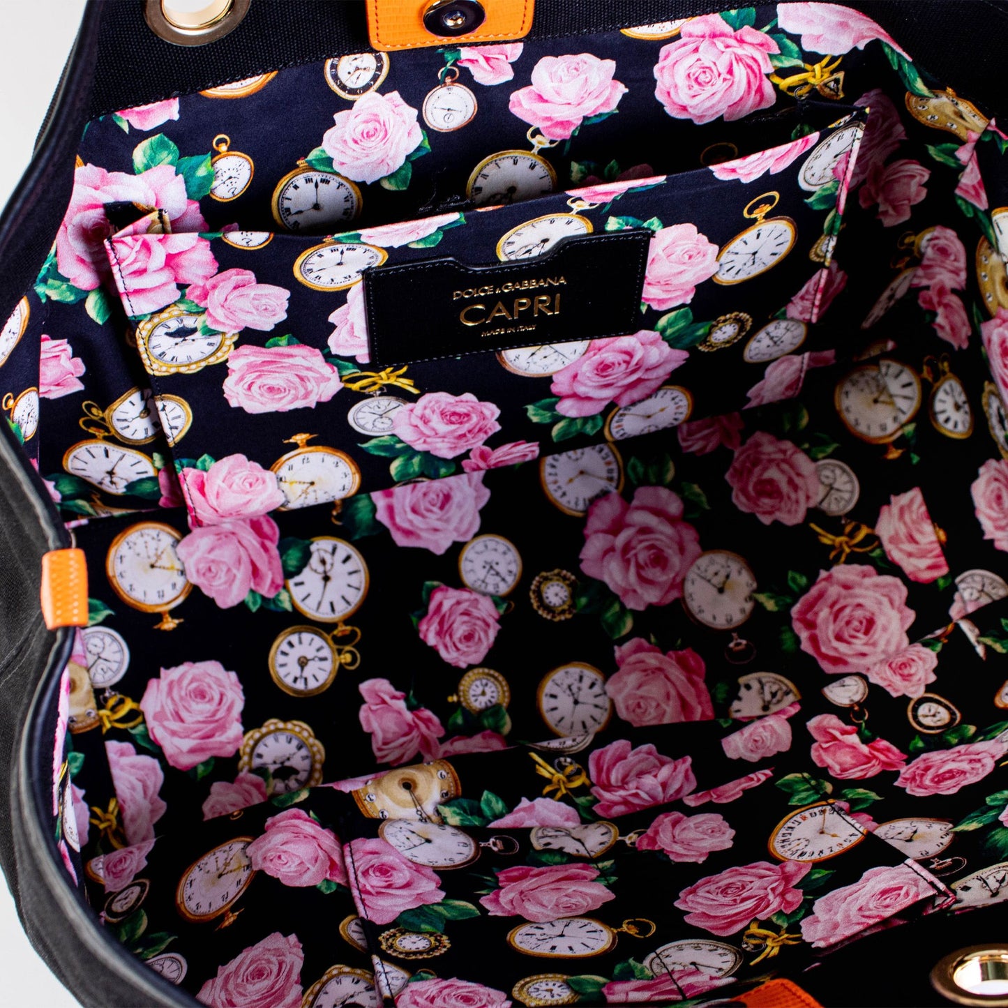 Embroidered Elegance Maxi Black Handbag